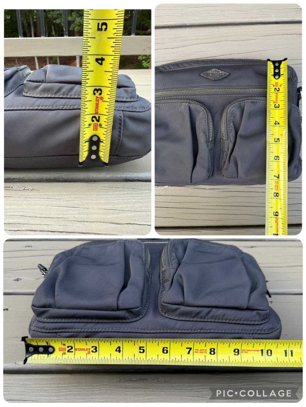 MZ Wallace Slate Gray Nylon Bag - no strap - Picture 15 of 15